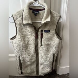 Patagonia Women’s Retro Pile Fleece Vest - Natural Color , Size Small